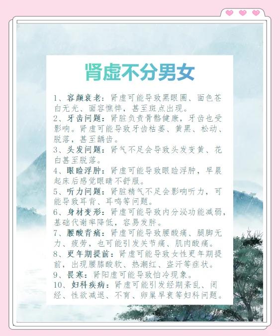 肾阴虚的症状有哪些