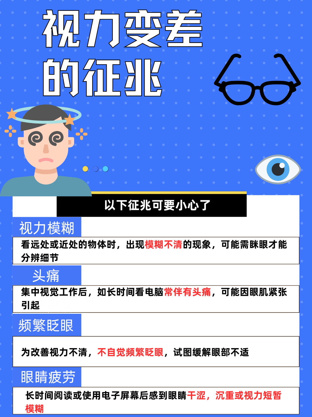 视力下降眼睛模糊怎么回事