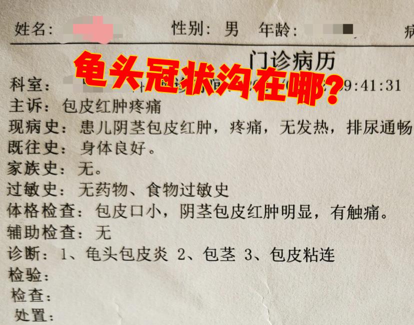 冠状沟部位这个样子正常吗