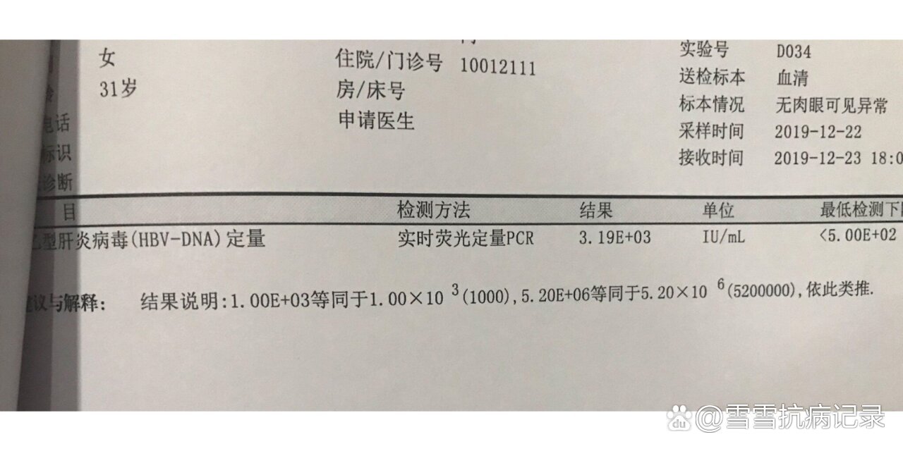 乙肝DNA参考值是多少