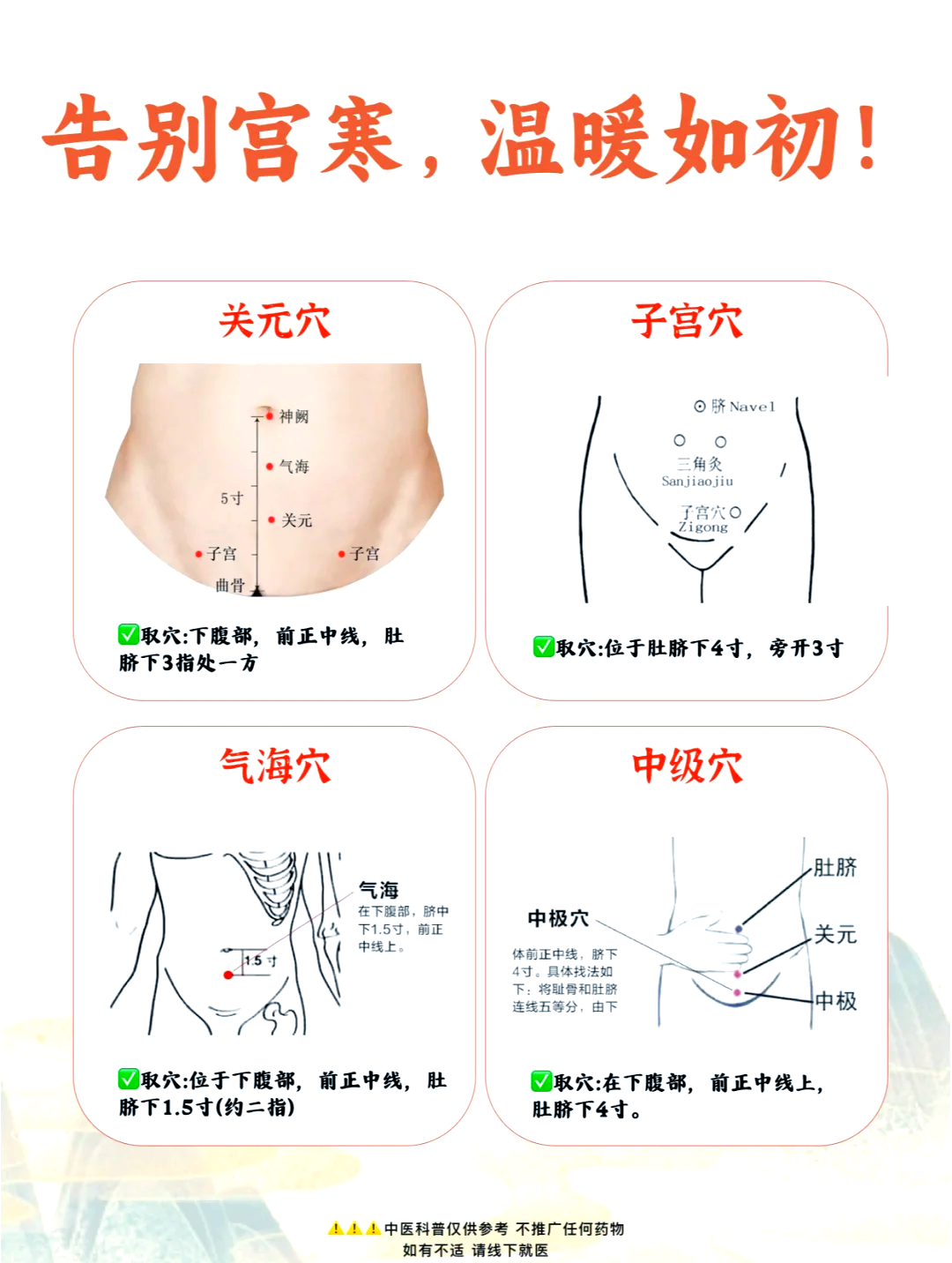 宫寒艾灸哪个穴位比较好