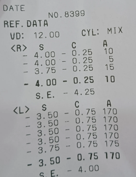 300度的近视是4点几?