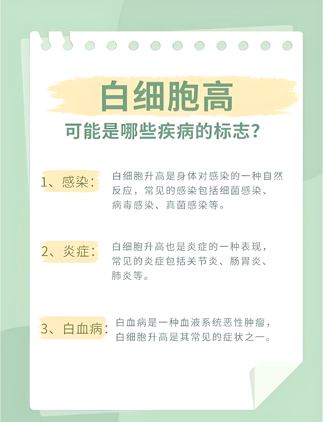 什么是血白细胞wBc偏高