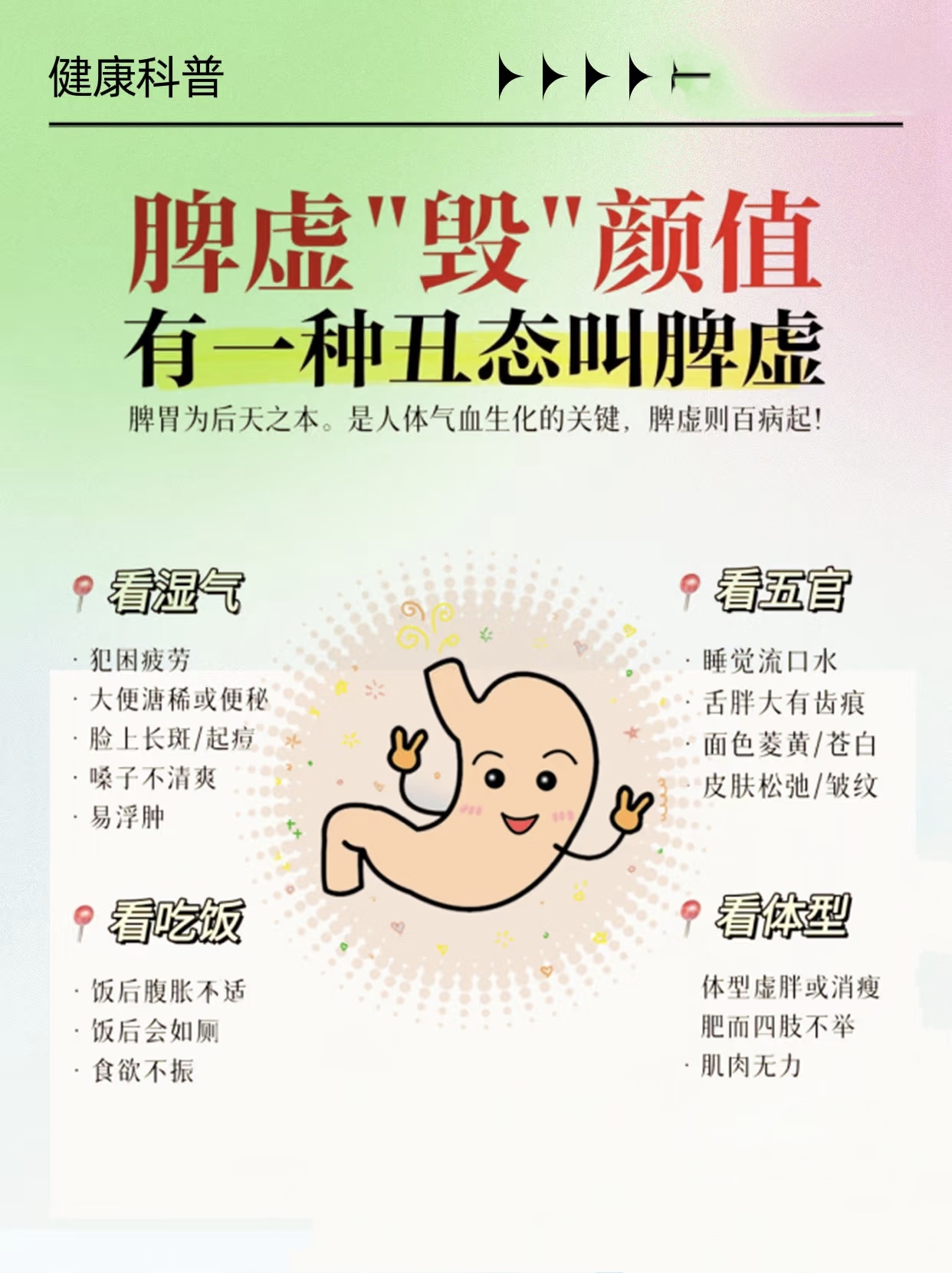 脾虚湿盛的症状有哪些