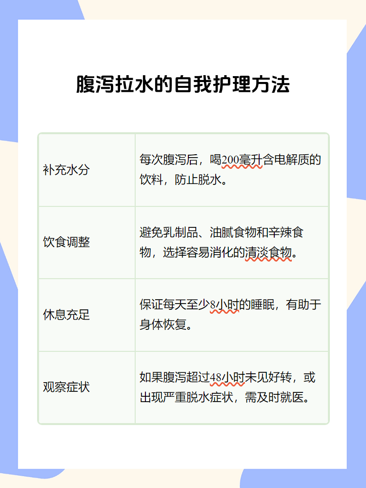 拉肚子拉水怎么办如何治疗