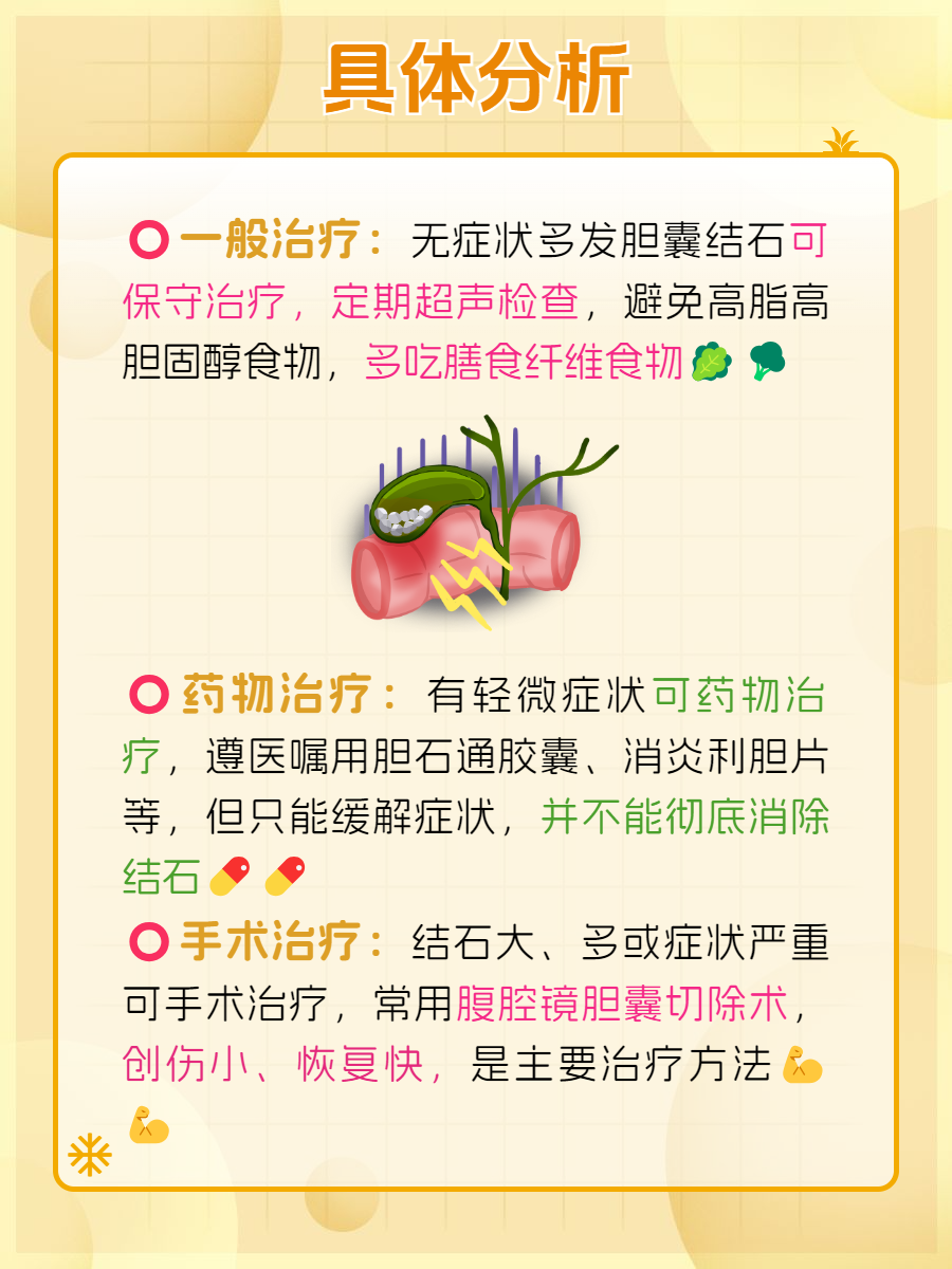 胆结石的症状和治疗方法?