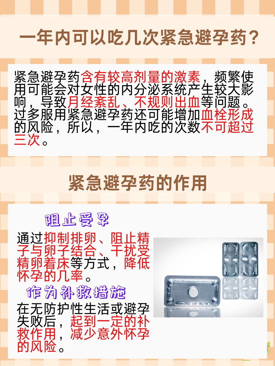 月经上午完事下午房事之后吃避孕药好使吗?