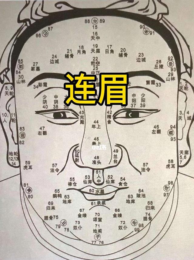 脸上的俩个眉毛连在一起了