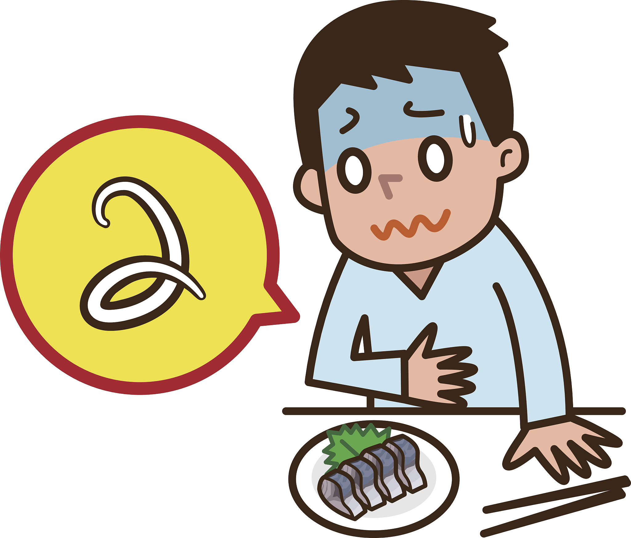 很准时的周期性胃痛,及右上腹胀