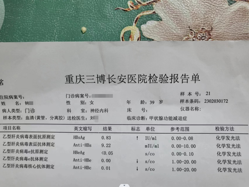 hbsag阴性是什么意思