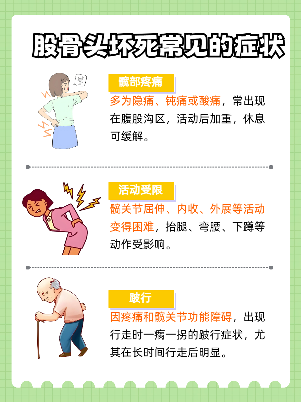 股骨头坏死会有什么症状表现