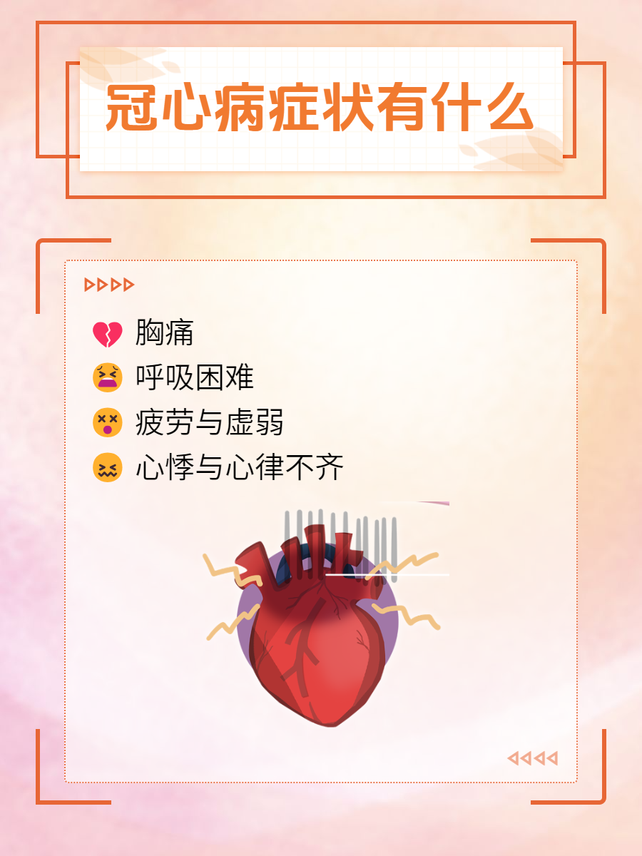 早期冠心病的症状