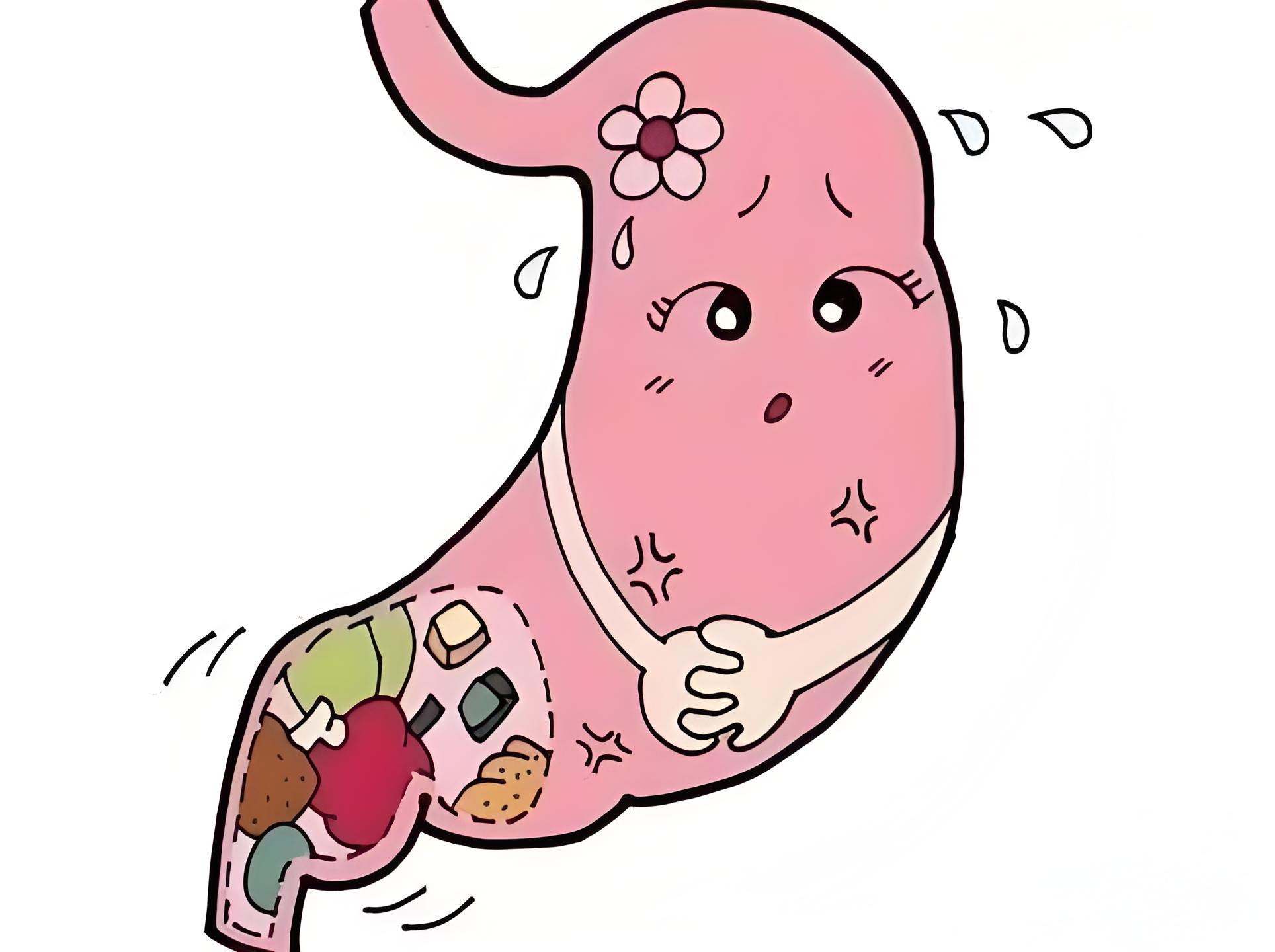 胃上面感觉有东西堵着