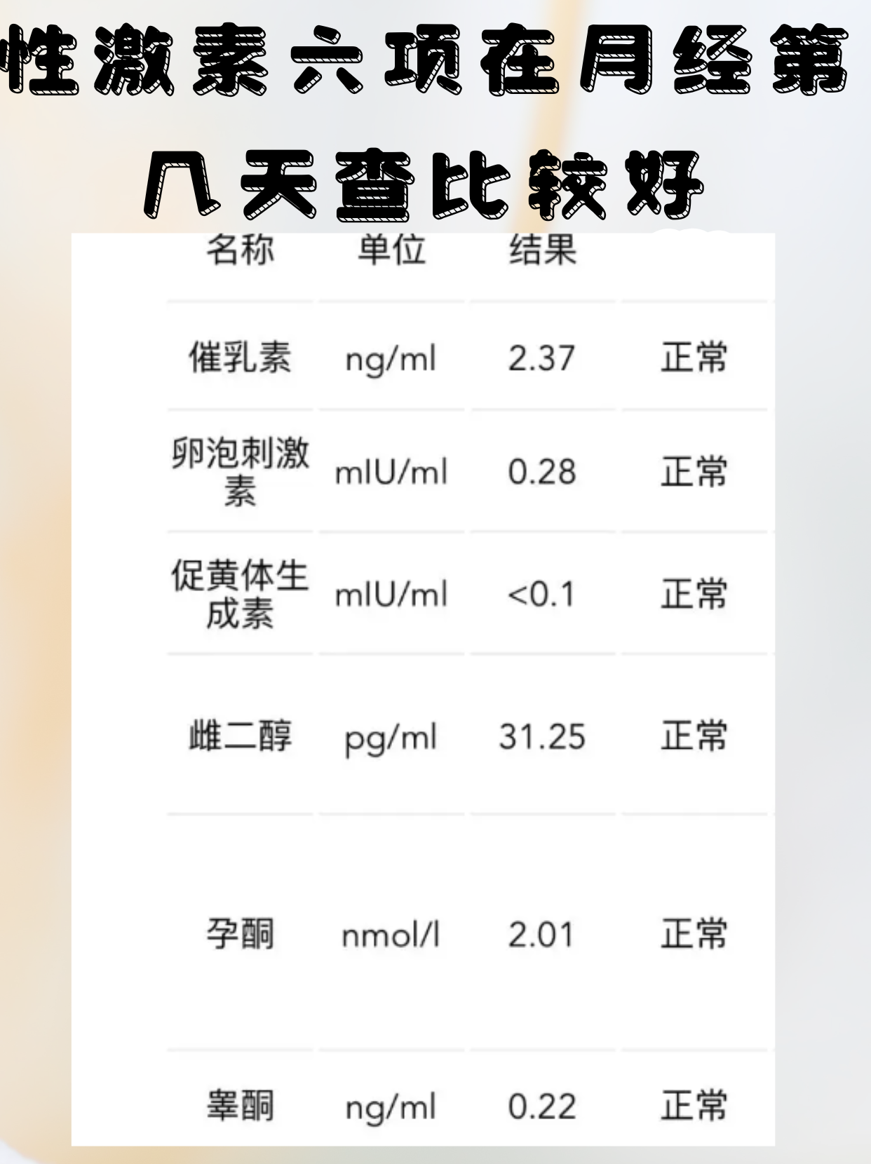 血清促甲状腺激素正常值是多少