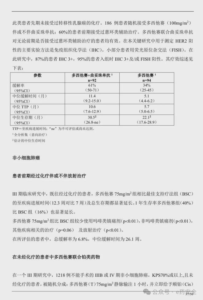 注射用多西他赛的作用