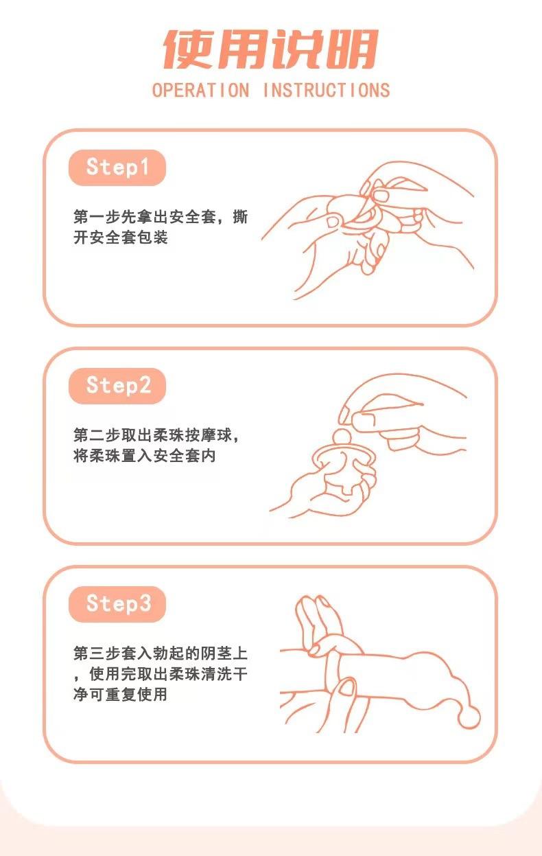 震动避孕套使用方法