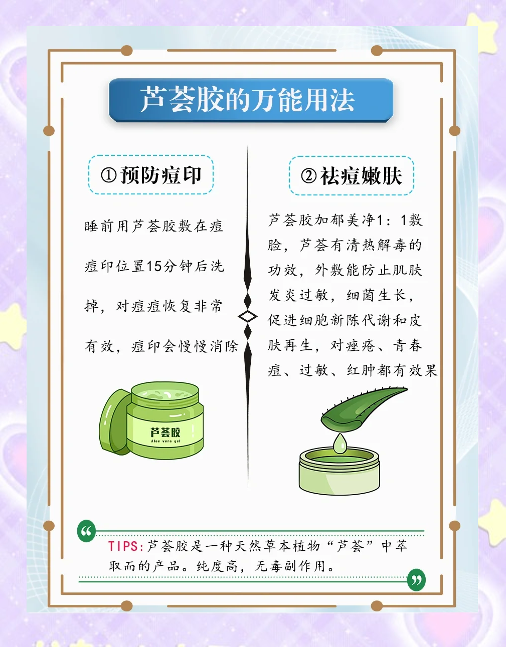 烫伤能涂芦荟胶吗