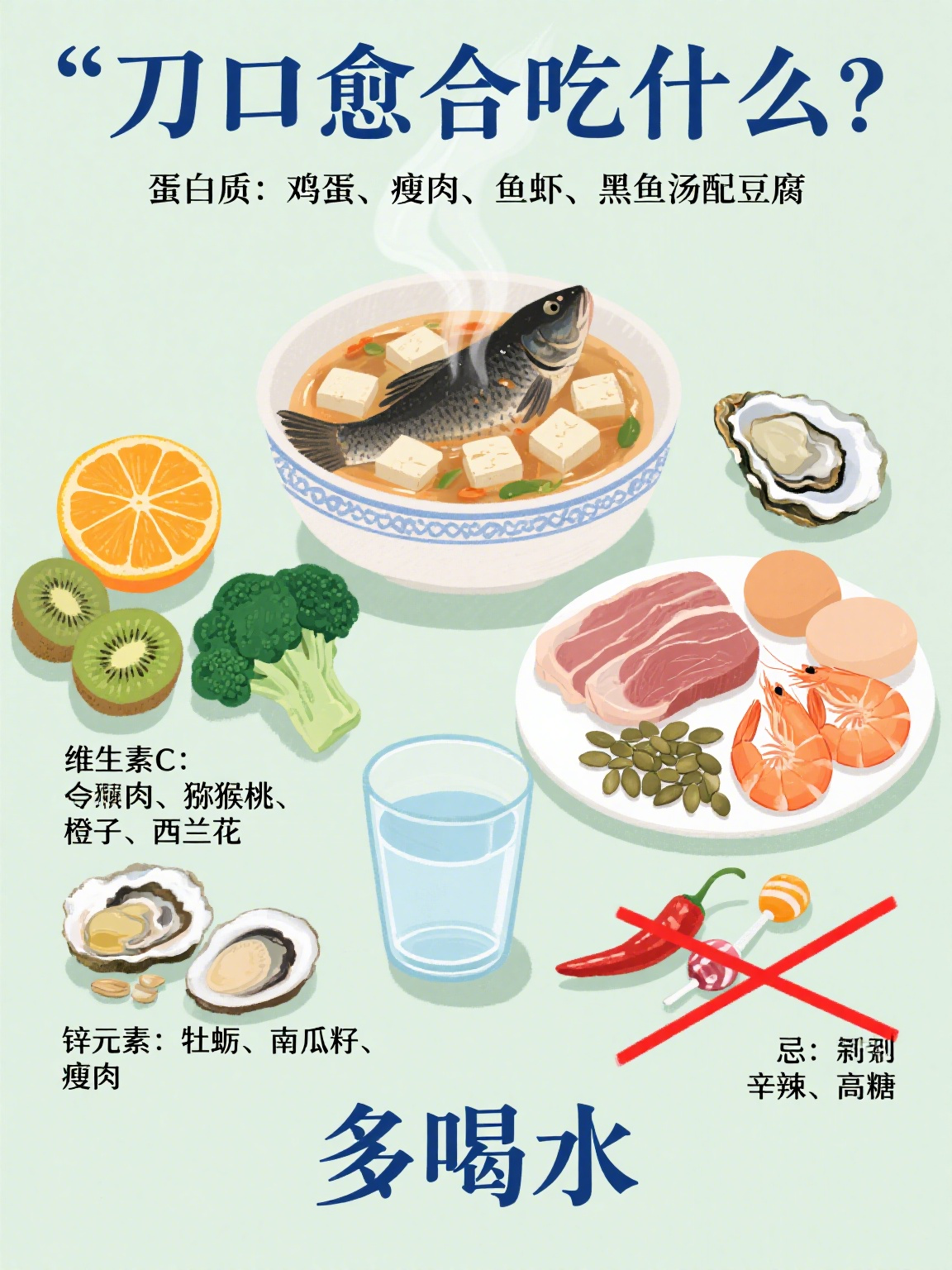 手术后吃什么伤口愈合快