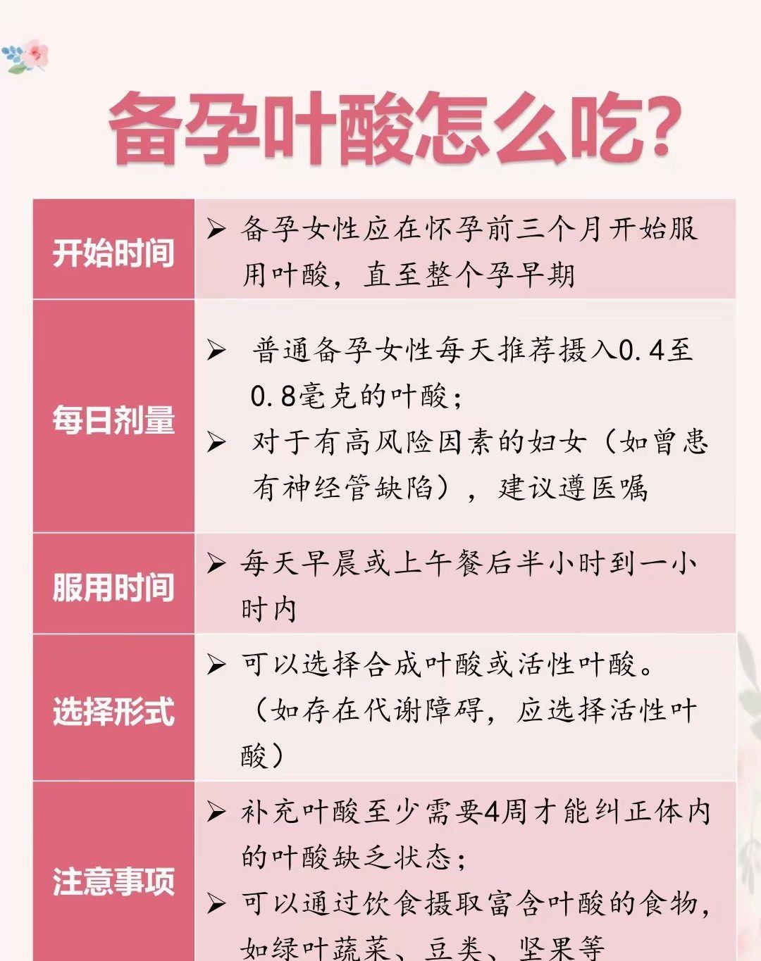 叶酸片什么时候吃