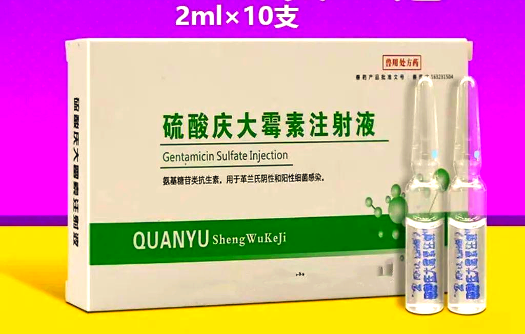 硫酸庆大霉素注射液2ml:8万单位