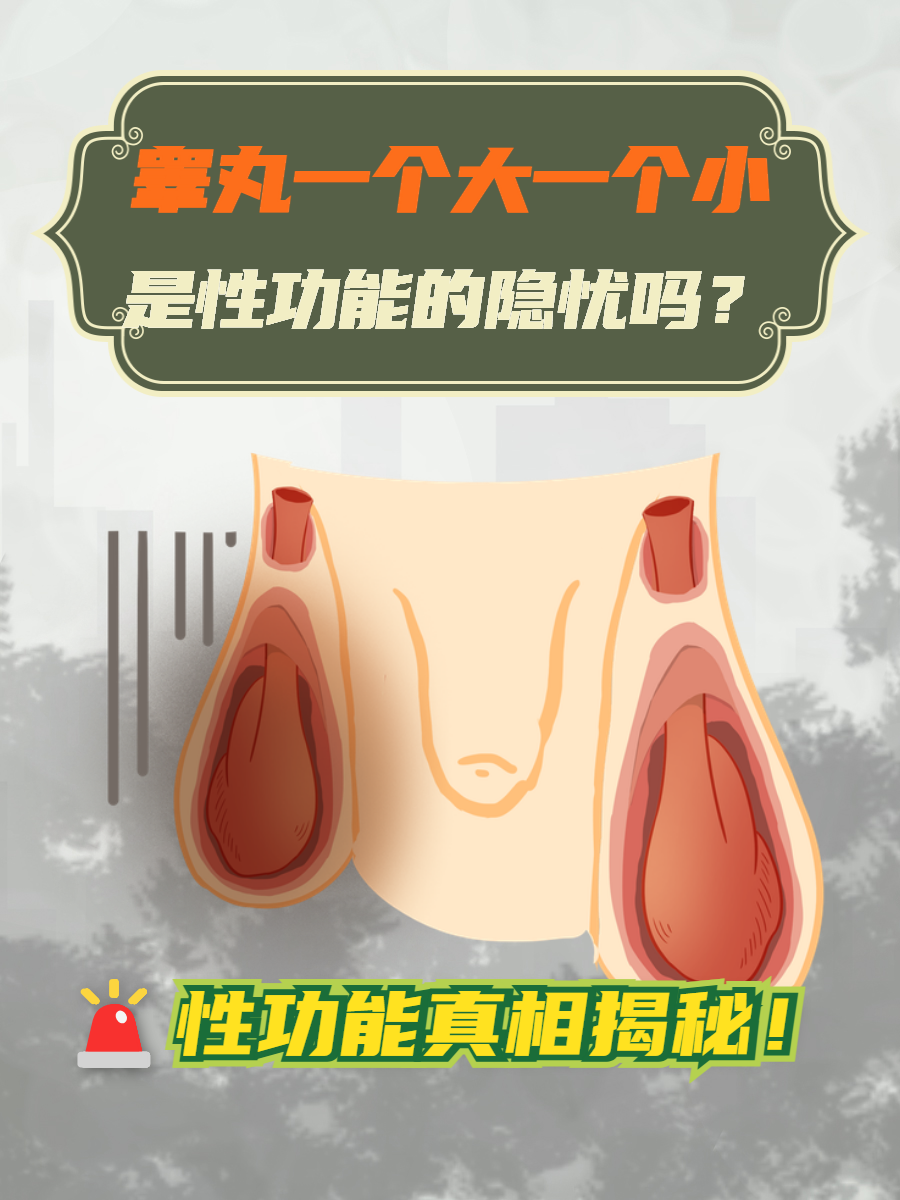 睾丸一大一小正常吗