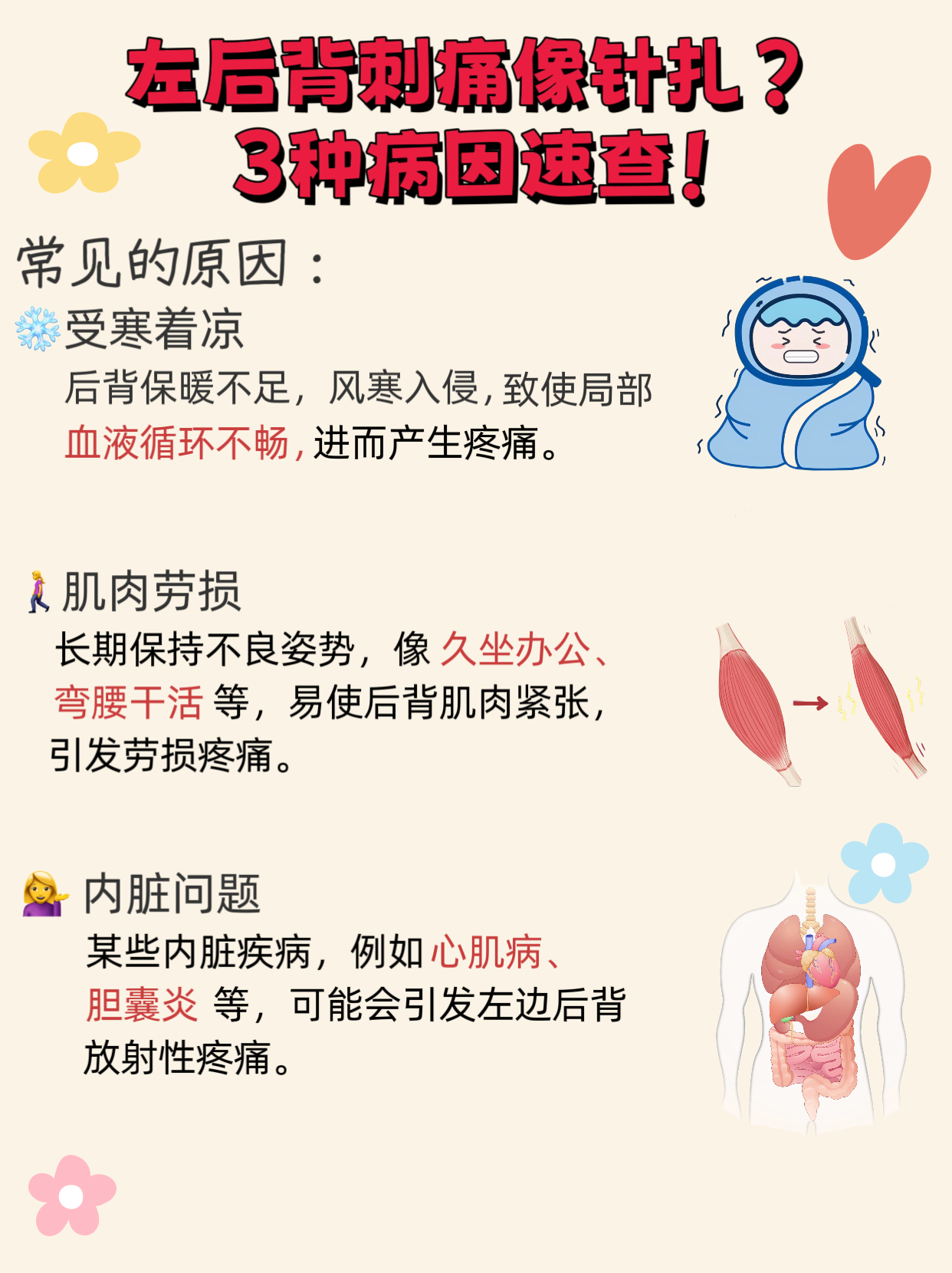 后背疼痛什么原因