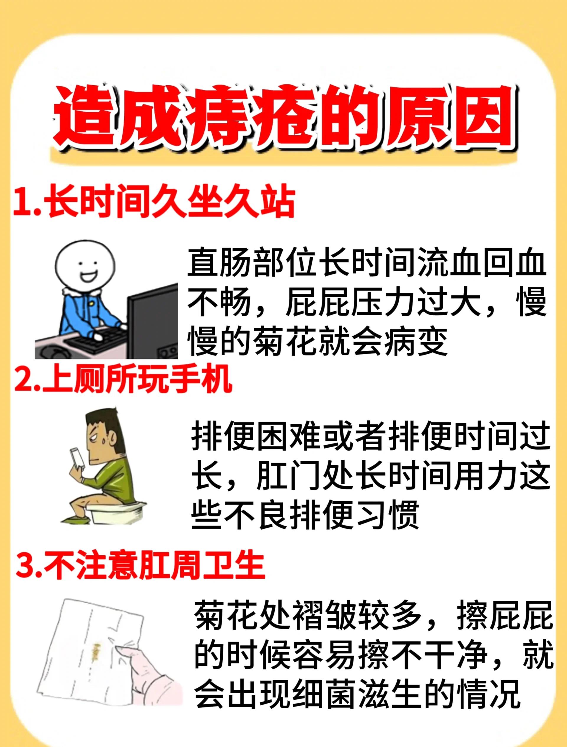 长痔疮的症状表现有哪些呢?