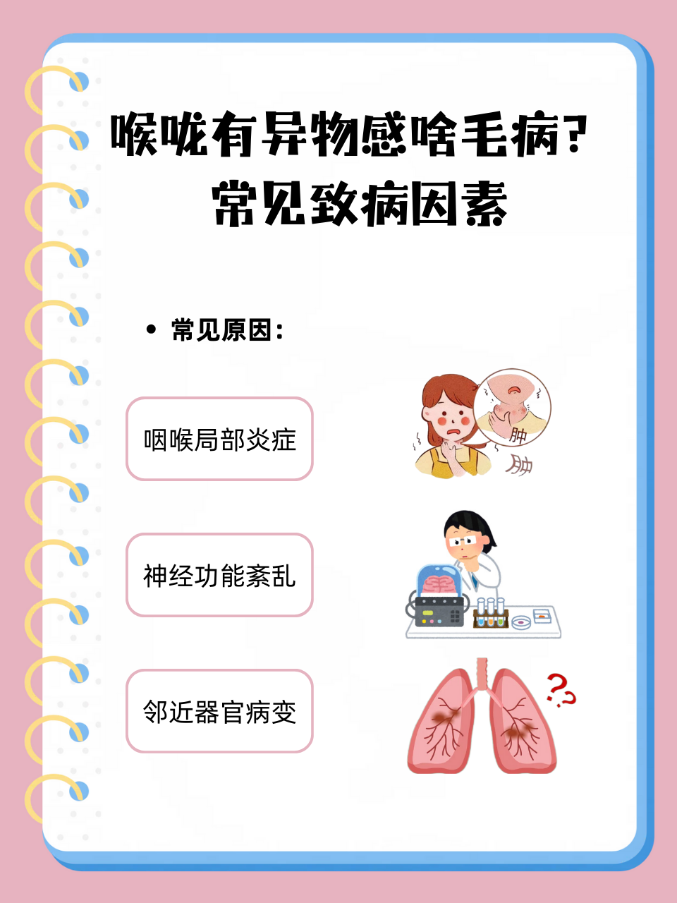 喉咙有异物感的原因