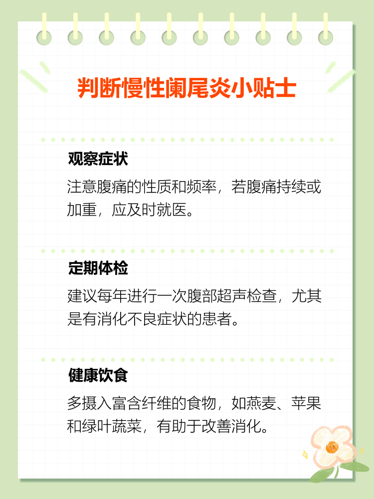 慢性阑尾炎如何确诊