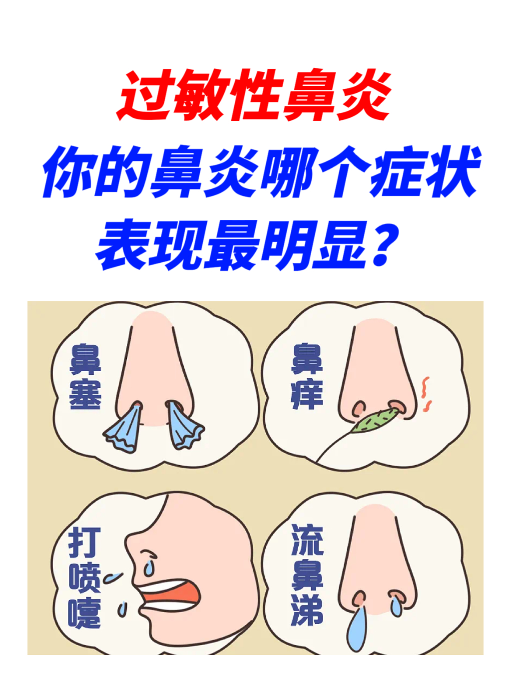 慢性鼻炎主要症状
