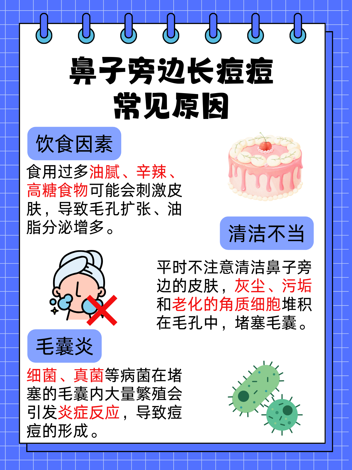 鼻尖长痘痘怎么回事?