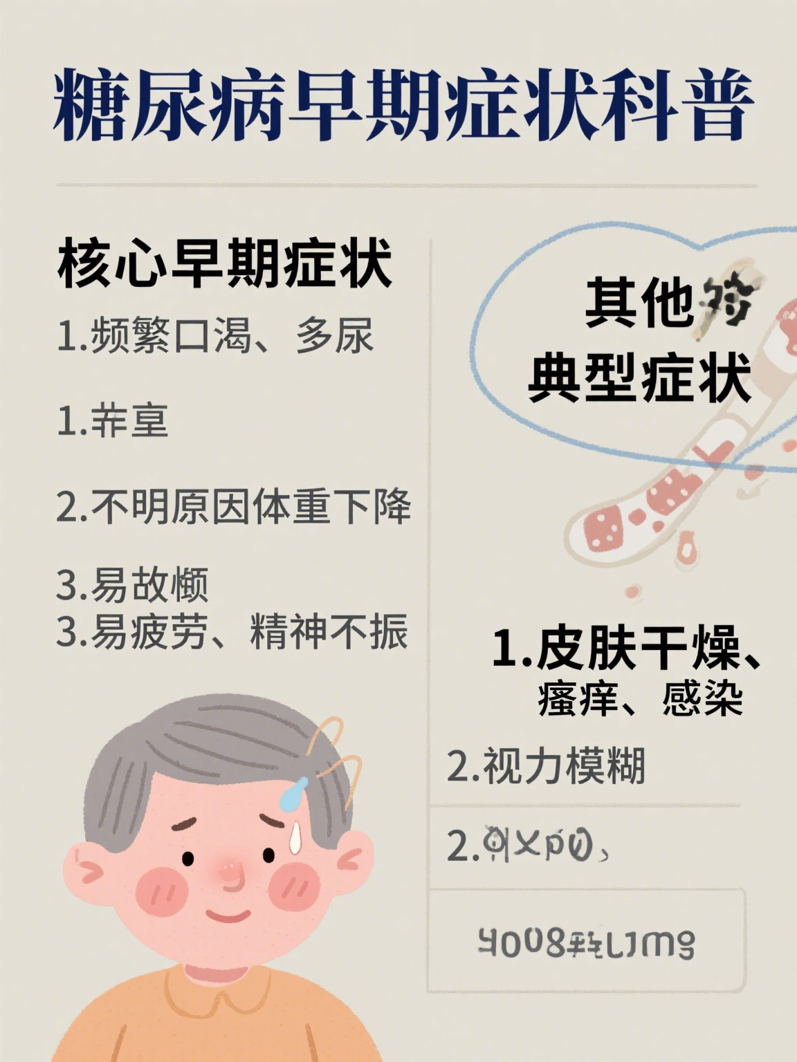 糖尿病有哪些症状?