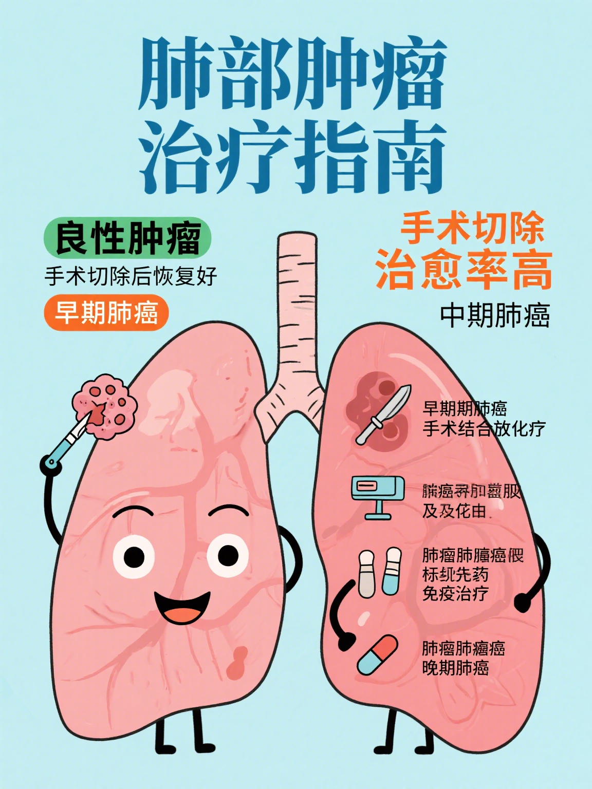 肺部恶性肿瘤可以治好吗?