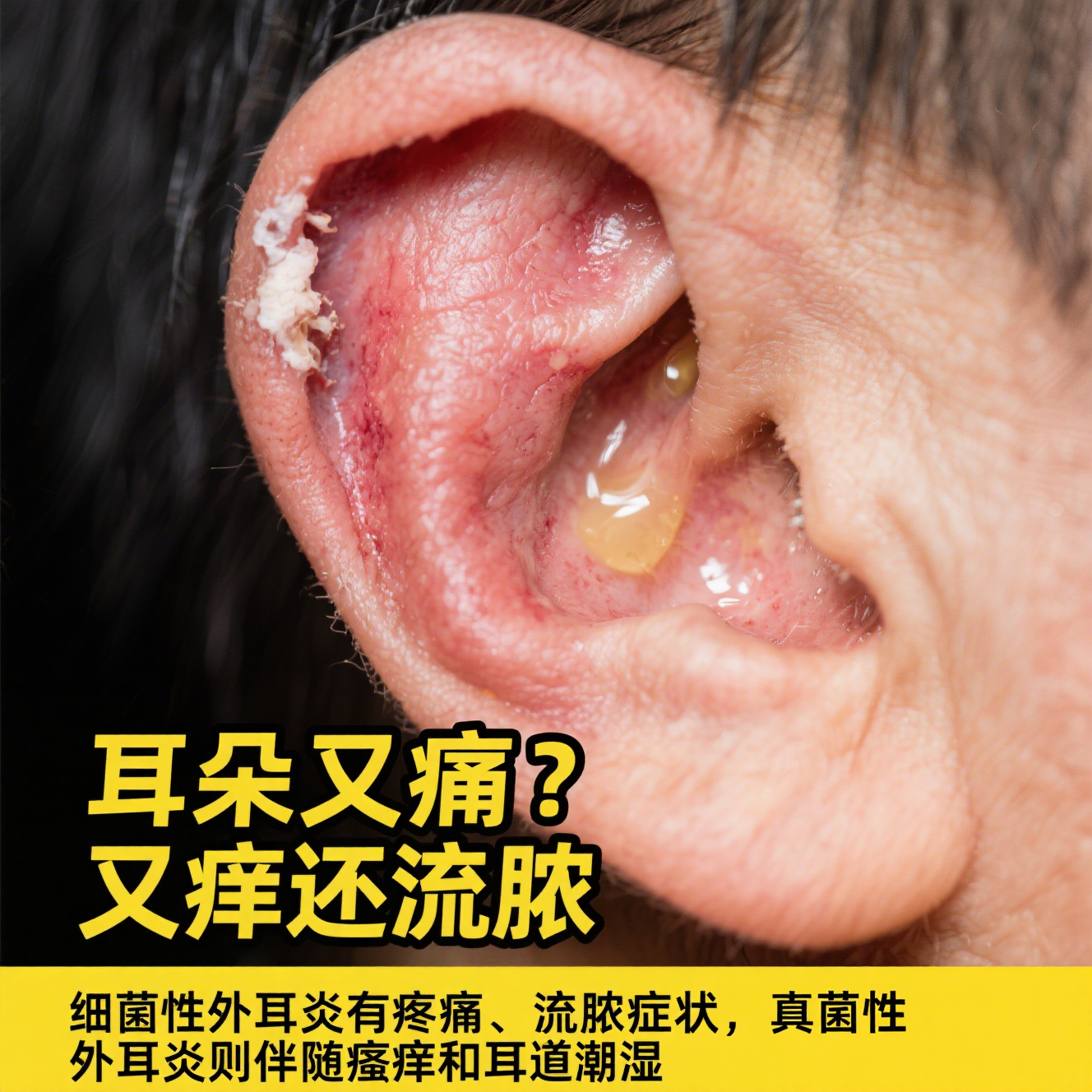 外耳炎主要的症状有哪些?