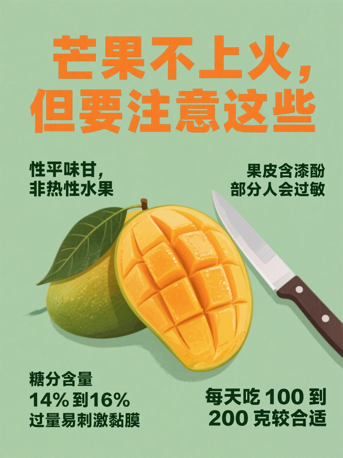 高血压可以吃芒果吗?