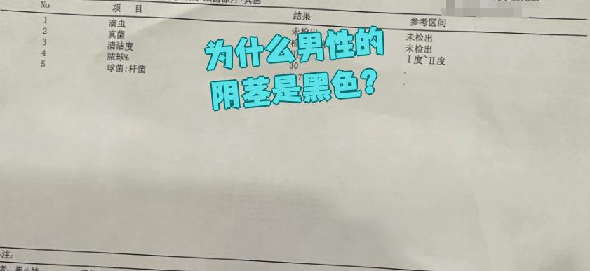 龟头发黑是什么情况?