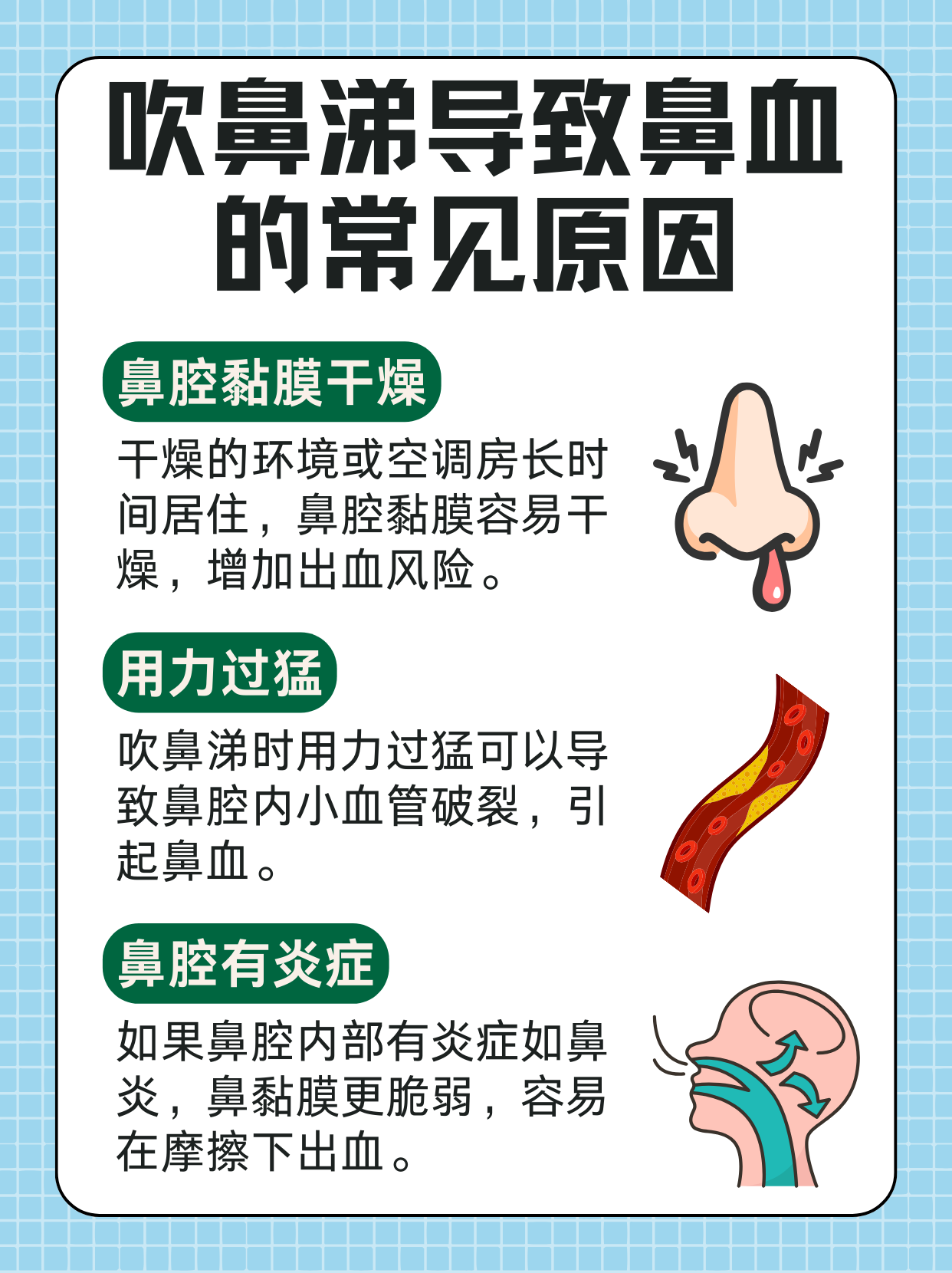 鼻子出血什么原因?