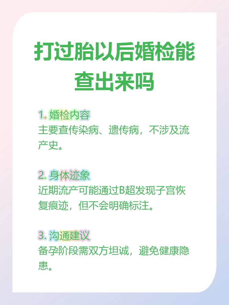 打过胎会检查出来吗