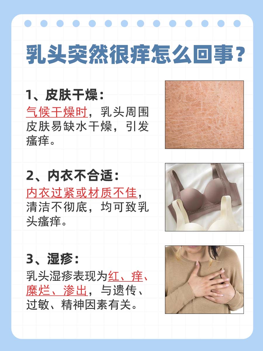 乳头上长小疙瘩,这是怎么回事