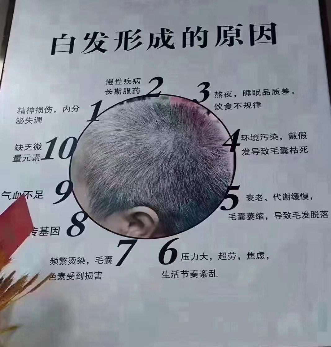 白发增多,是什么原因?
