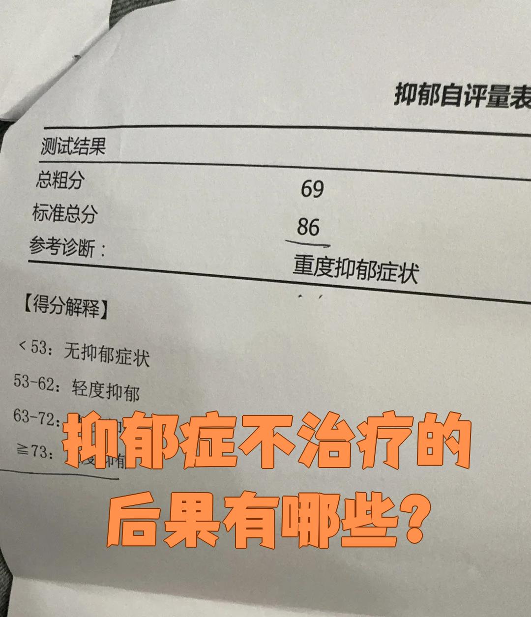 重度抑郁症表现