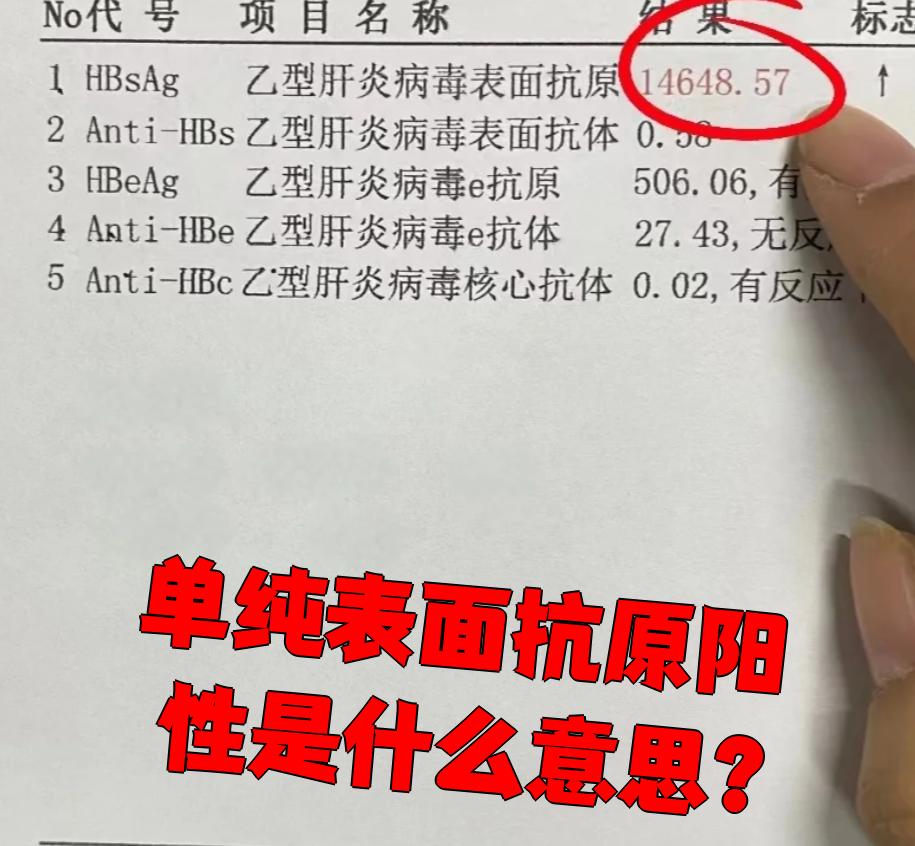 乙肝小三阳是什么意思