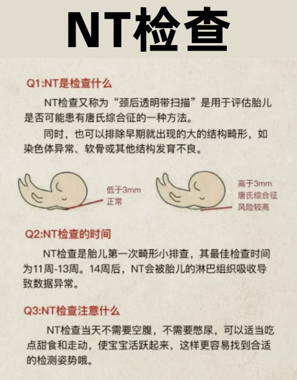 孕妇做NT是检查什么